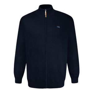 Duke Mens D555 Franco 2 Knitted Full Zip Kingsize Sweatshirt / Navy
